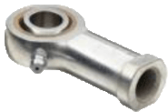 Female Rod end bearing with grease zerk. Sizes: 1/4&#8243; / 3/8&#8243; / 1/2&#8243; / 5/8&#8243; (Standard plated or stainless steel)